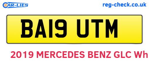 BA19UTM are the vehicle registration plates.