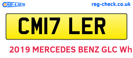 CM17LER are the vehicle registration plates.