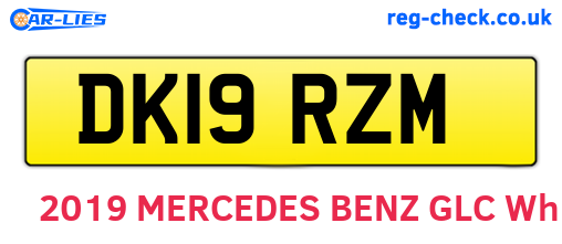 DK19RZM are the vehicle registration plates.