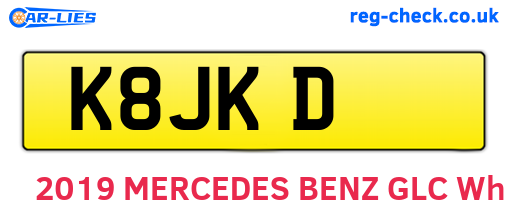 K8JKD are the vehicle registration plates.