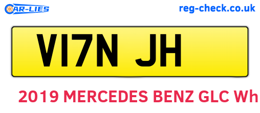 V17NJH are the vehicle registration plates.