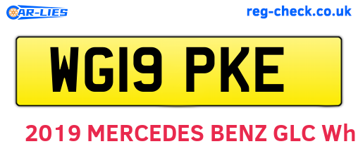 WG19PKE are the vehicle registration plates.