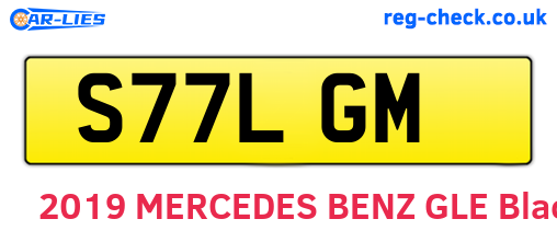 S77LGM are the vehicle registration plates.