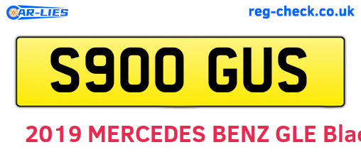 S900GUS are the vehicle registration plates.