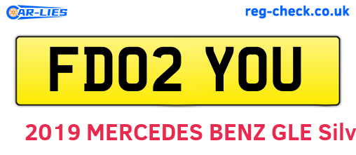 FD02YOU are the vehicle registration plates.