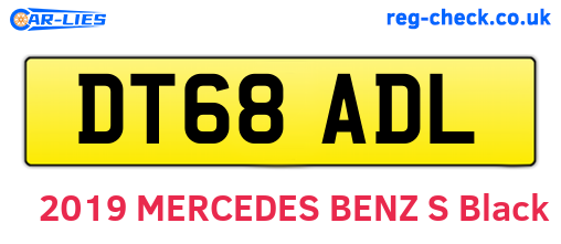DT68ADL are the vehicle registration plates.