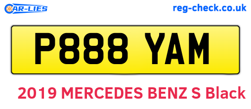 P888YAM are the vehicle registration plates.