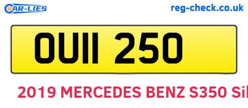 OUI1250 are the vehicle registration plates.