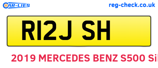 R12JSH are the vehicle registration plates.