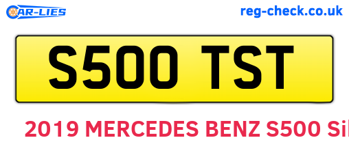 S500TST are the vehicle registration plates.