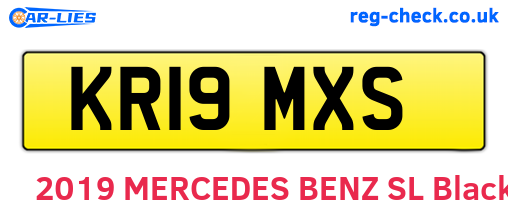 KR19MXS are the vehicle registration plates.