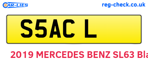 S5ACL are the vehicle registration plates.