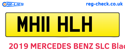 MH11HLH are the vehicle registration plates.