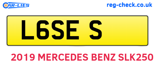 L6SES are the vehicle registration plates.