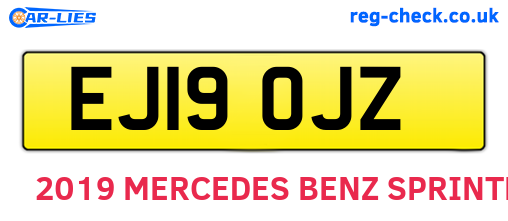 EJ19OJZ are the vehicle registration plates.