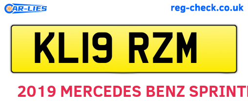 KL19RZM are the vehicle registration plates.