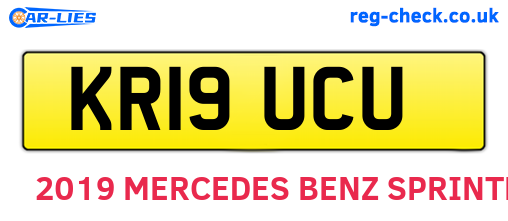 KR19UCU are the vehicle registration plates.