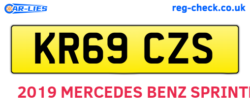 KR69CZS are the vehicle registration plates.