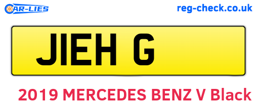 J1EHG are the vehicle registration plates.