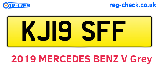 KJ19SFF are the vehicle registration plates.