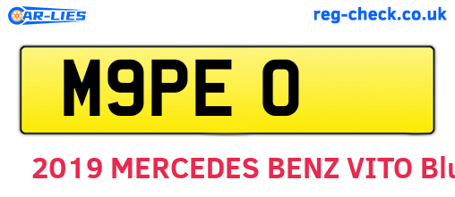 M9PEO are the vehicle registration plates.
