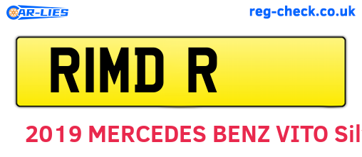 R1MDR are the vehicle registration plates.