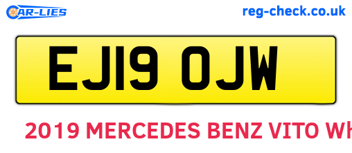 EJ19OJW are the vehicle registration plates.