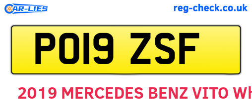 PO19ZSF are the vehicle registration plates.