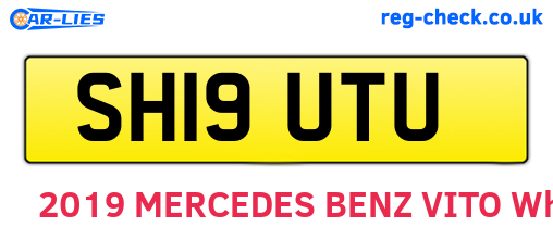 SH19UTU are the vehicle registration plates.