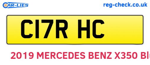 C17RHC are the vehicle registration plates.