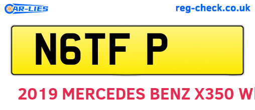 N6TFP are the vehicle registration plates.