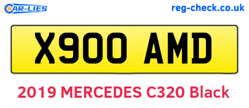 X900AMD are the vehicle registration plates.