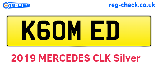 K60MED are the vehicle registration plates.