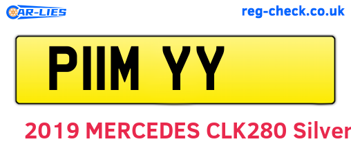 P11MYY are the vehicle registration plates.