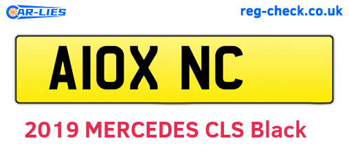 A10XNC are the vehicle registration plates.