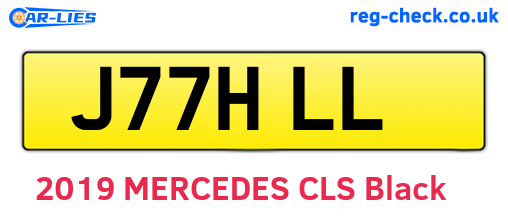 J77HLL are the vehicle registration plates.