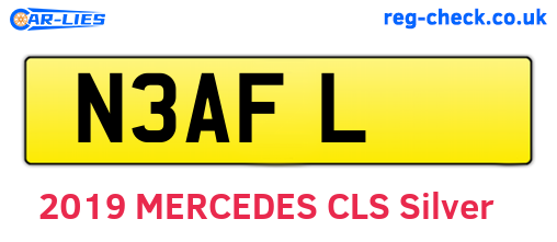 N3AFL are the vehicle registration plates.