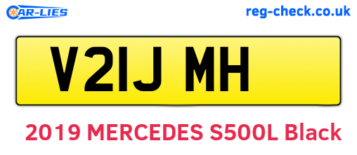 V21JMH are the vehicle registration plates.