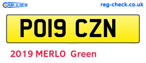 PO19CZN are the vehicle registration plates.