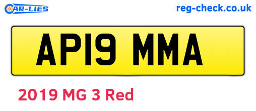 AP19MMA are the vehicle registration plates.