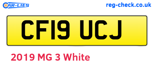 CF19UCJ are the vehicle registration plates.
