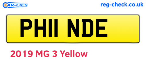 PH11NDE are the vehicle registration plates.