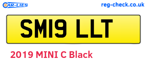 SM19LLT are the vehicle registration plates.