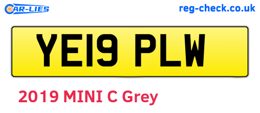 YE19PLW are the vehicle registration plates.