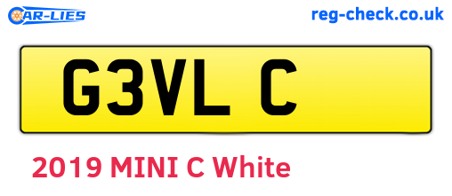 G3VLC are the vehicle registration plates.