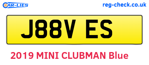 J88VES are the vehicle registration plates.