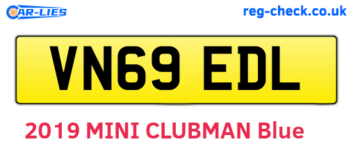 VN69EDL are the vehicle registration plates.
