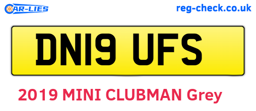 DN19UFS are the vehicle registration plates.