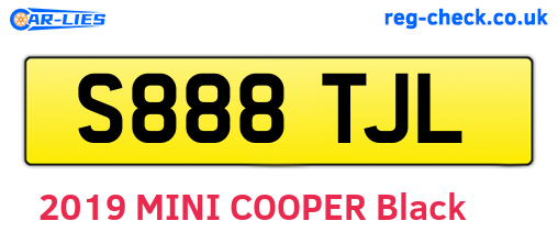 S888TJL are the vehicle registration plates.