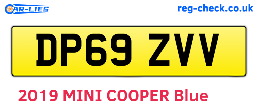 DP69ZVV are the vehicle registration plates.